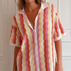 Yellow the label, The Felix knit Dress, Multicolor Striped Women's, Size M/L